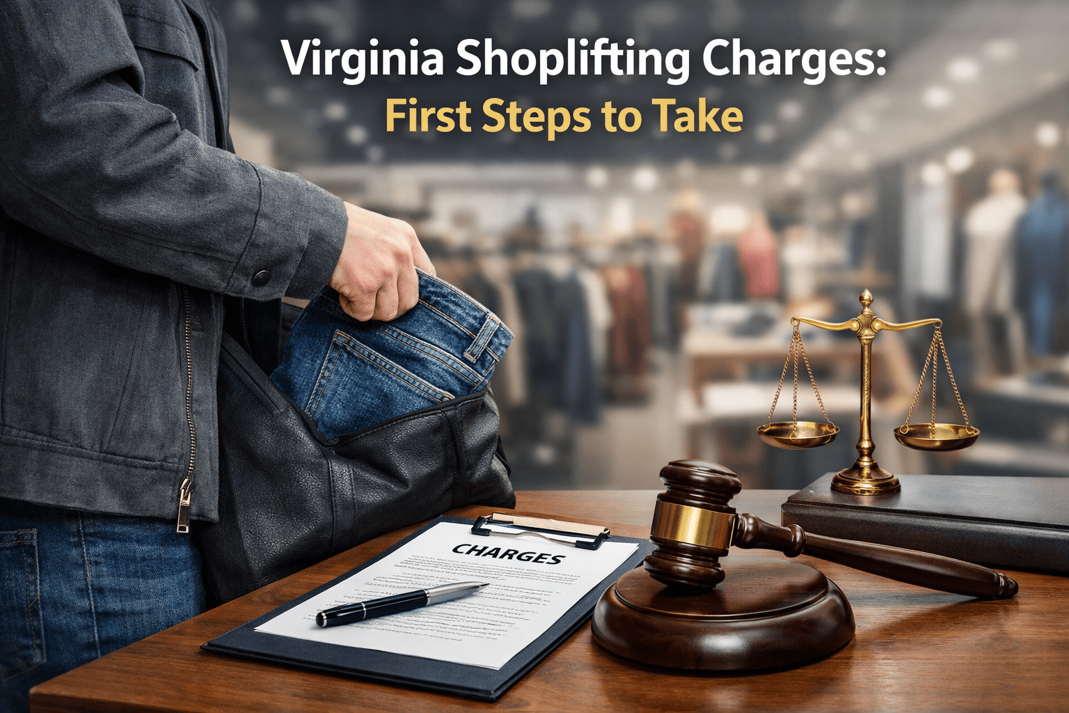 Virginia Shoplifting Charges: First Steps to Take - Virginia shoplifting charges