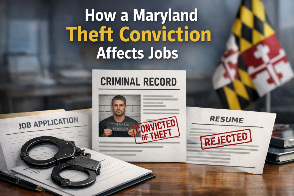 How a Maryland Theft Conviction Affects Jobs - Maryland theft conviction consequences