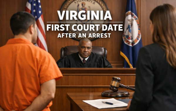 Virginia First Court Date After an Arrest - first court date in Virginia after an arrest