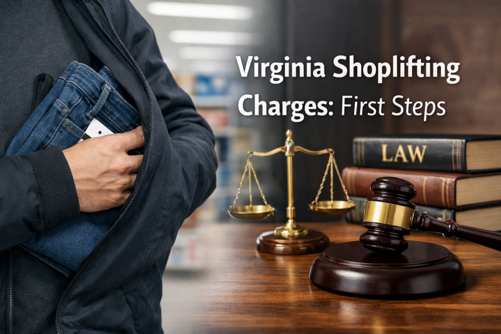 Virginia Shoplifting Charges: First Steps - Virginia shoplifting charges