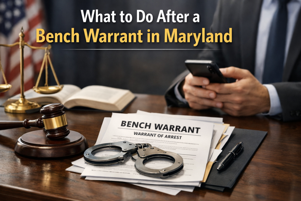 What to Do After a Bench Warrant in Maryland - bench warrant in Maryland